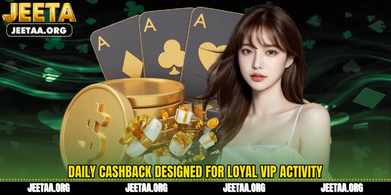 Daily cashback designed for loyal VIP activity