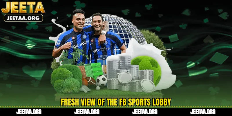 Fresh view of the FB Sports lobby