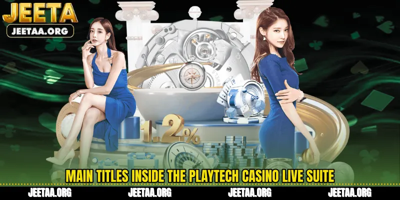 Main titles inside the Playtech Casino live suite
