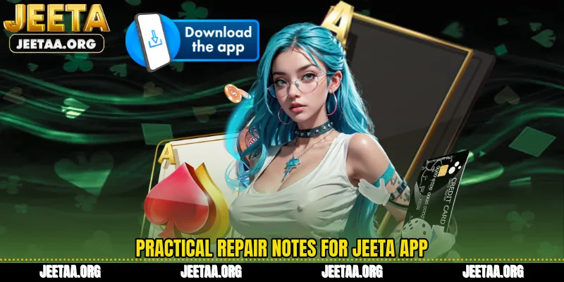 Practical repair notes for Jeeta App